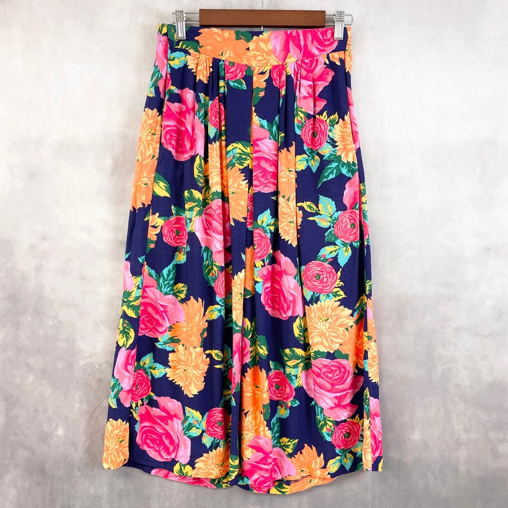Vintage 90s Mervyns‎ Partners Womens Skirt Size M Floral Y2K Cottage Boho Garden
